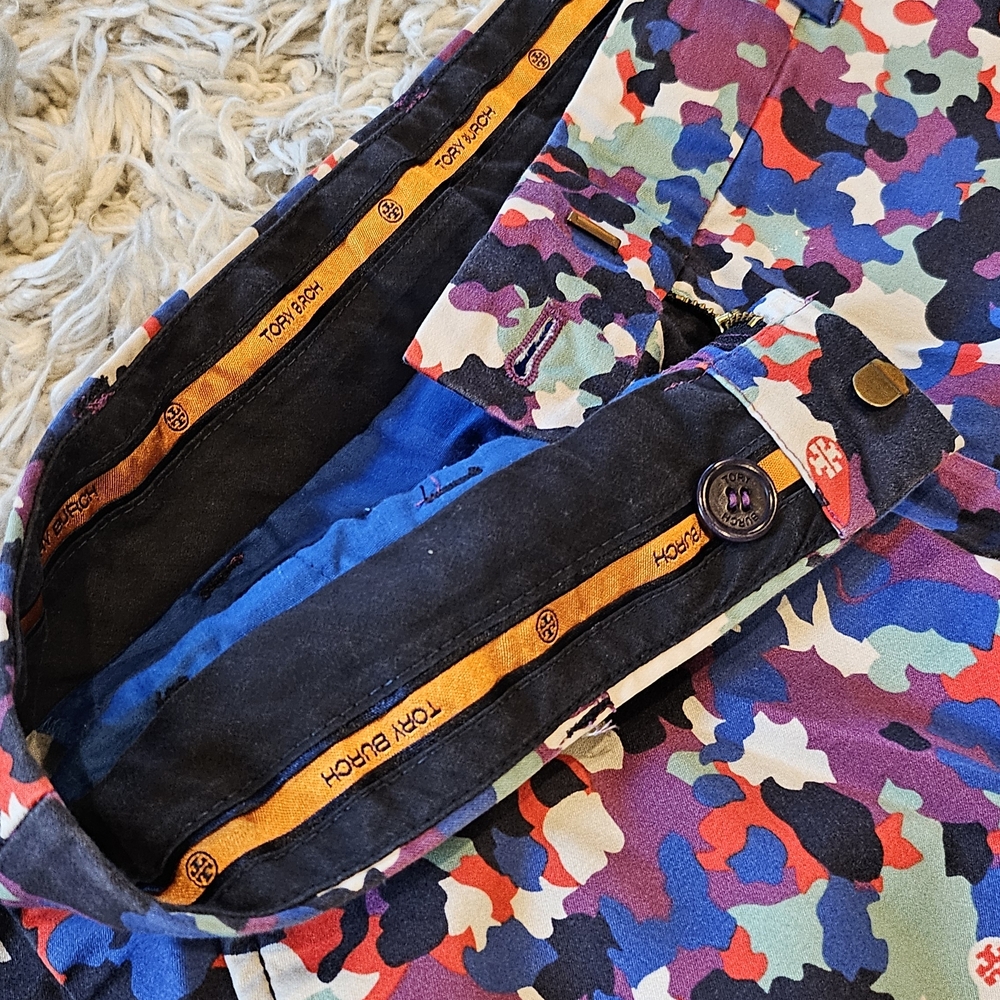 Tory Burch Floral Pants Size 28 | Elegant Designer Trousers | Like New